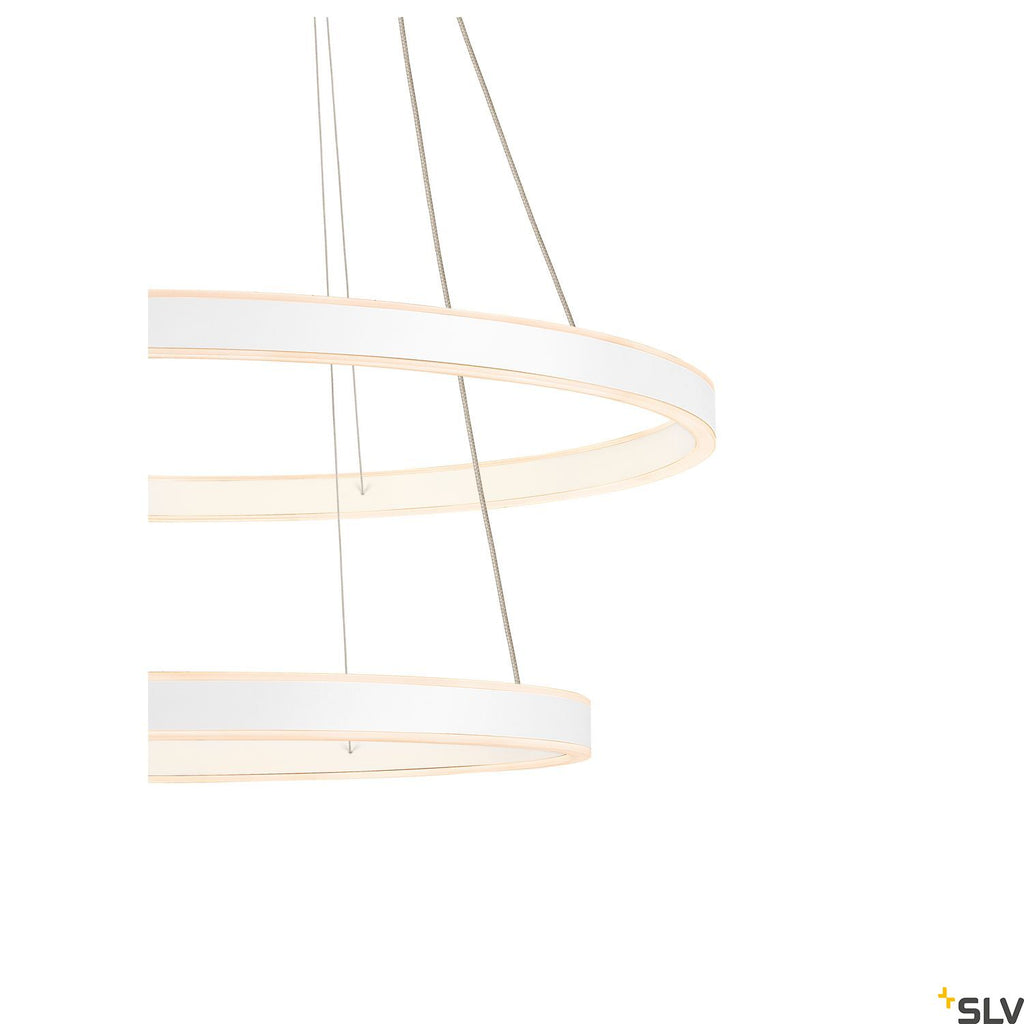 SLV ONE DOUBLE PD DALI UP/DOWN Indoor LED pendant light white CCT switch 2700/3000K 1004768
