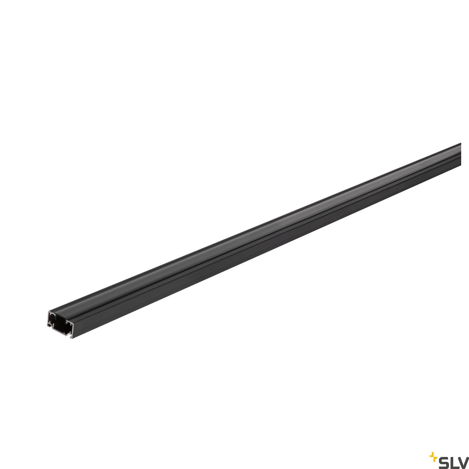 SLV 1-circuit mains-voltage track, surface-mounted, black, 2m 143020