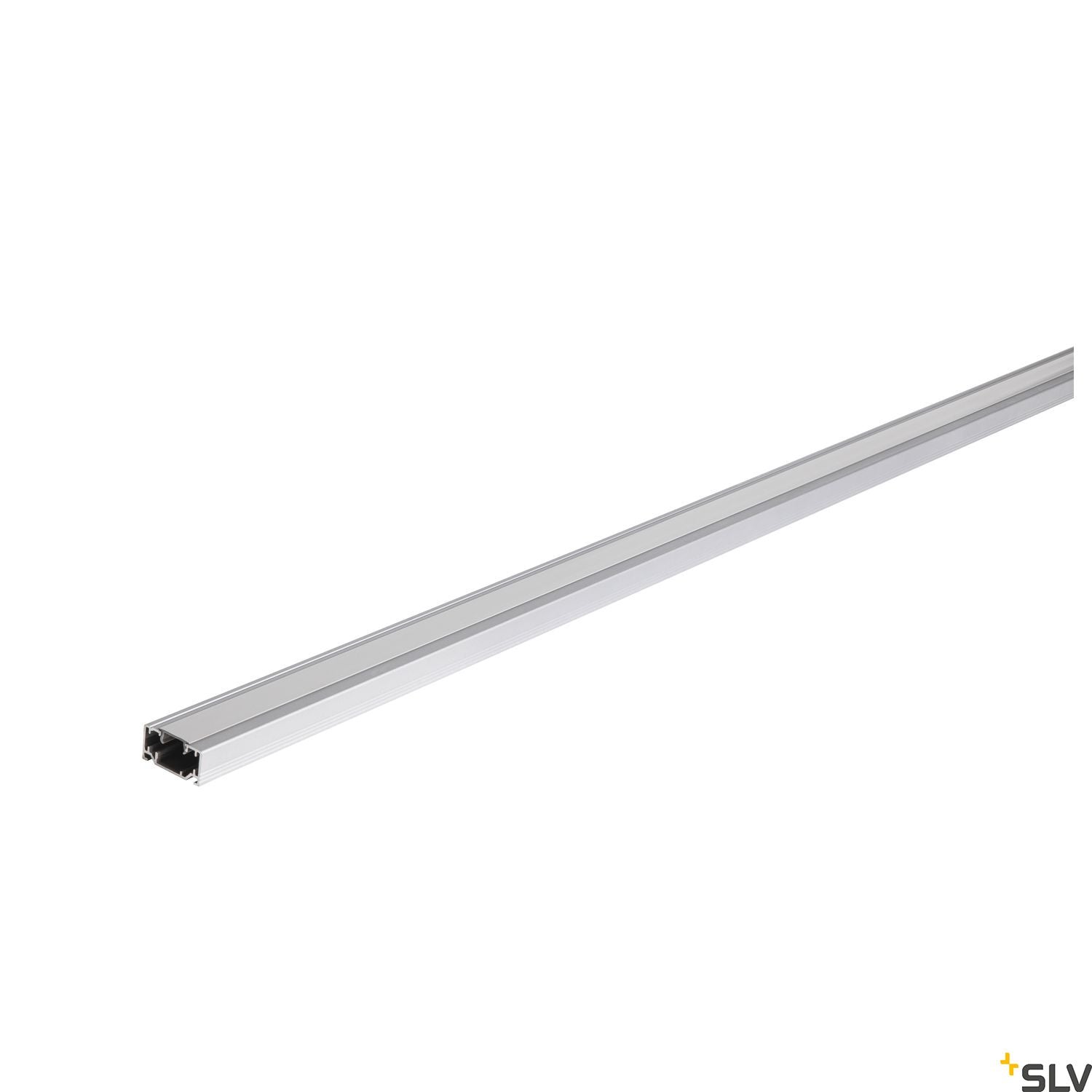 SLV 1-circuit mains-voltage track, surface-mounted, silver-grey, 2m 143022