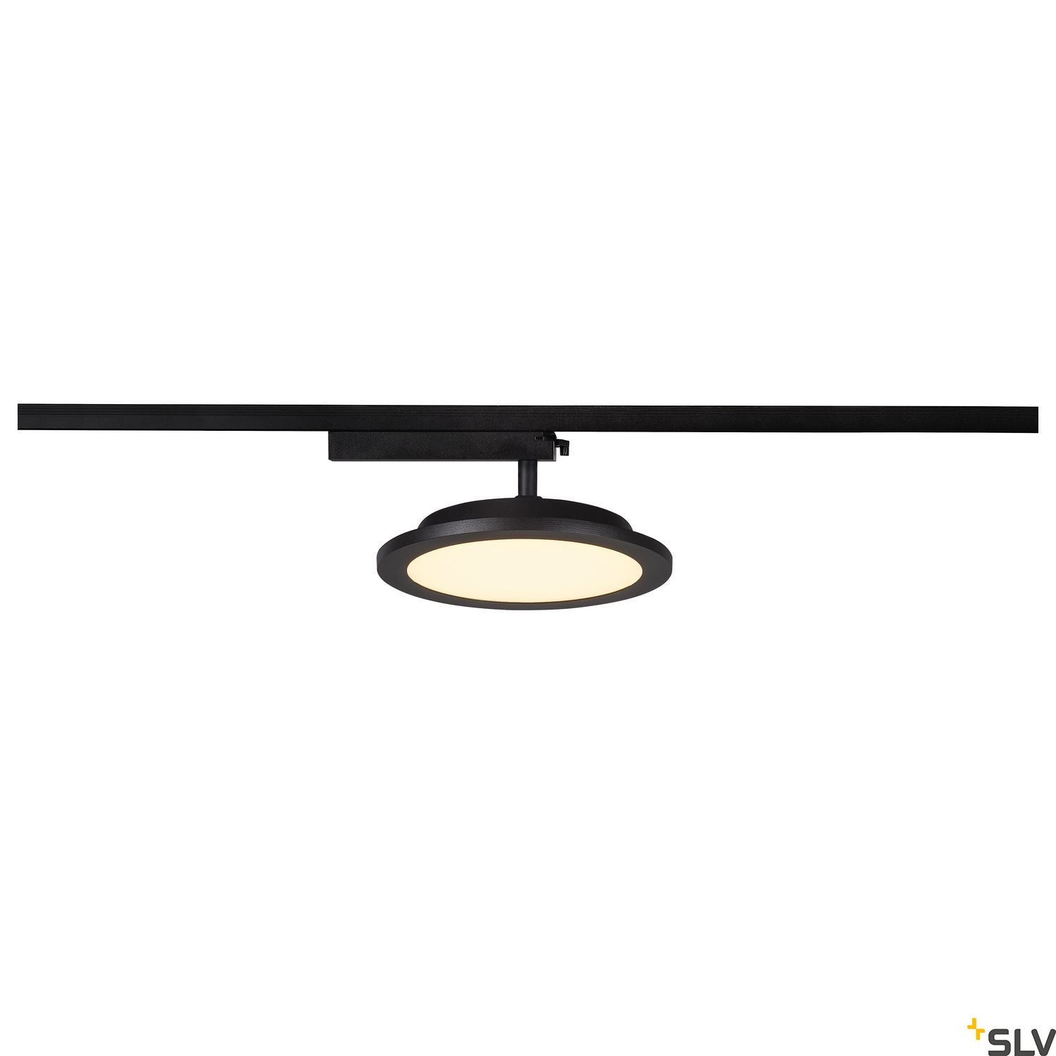 SLV PANEL TRACK round 200mm, 1-phase spot, black, 18W 3000K 1004935