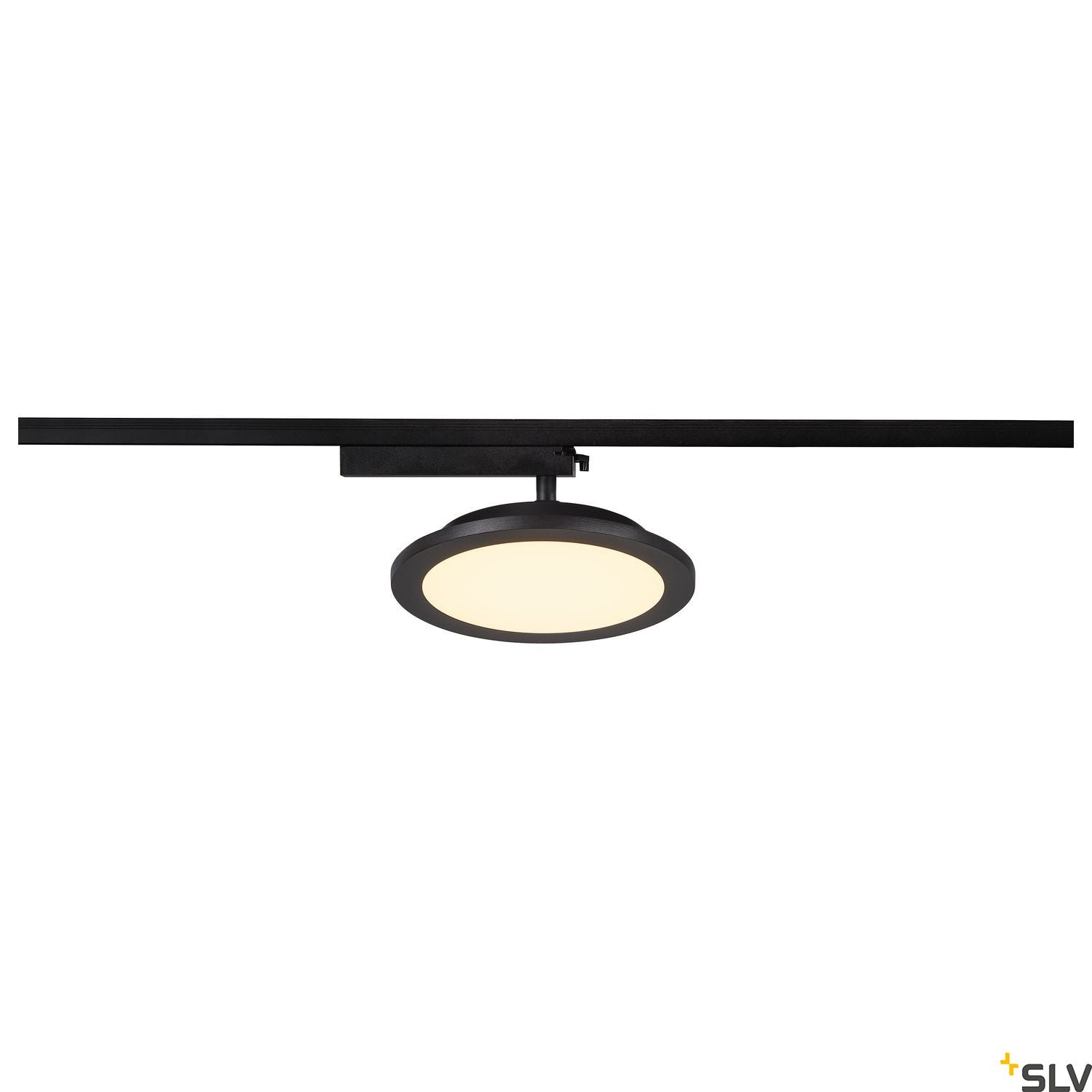 SLV PANEL TRACK round 200mm, 1-phase spot, black, 18W 3000K 1004935