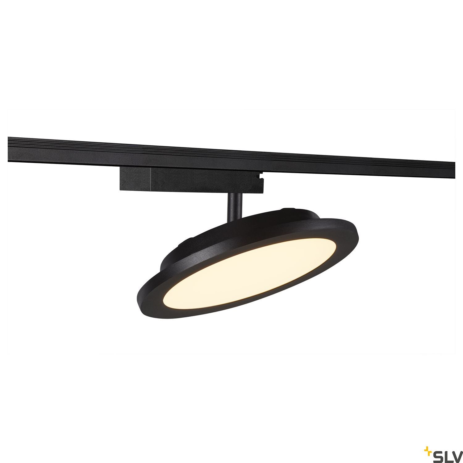 SLV PANEL TRACK round 200mm, 1-phase spot, black, 18W 3000K 1004935