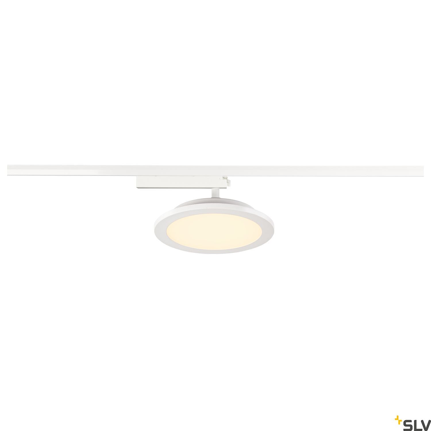 SLV PANEL TRACK round 200mm, 1-phase spot, white, 18W 3000K 1004936