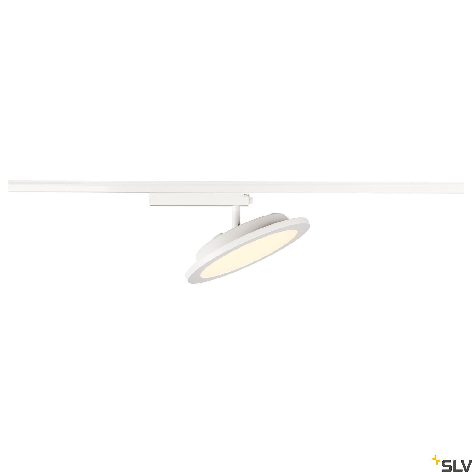 SLV PANEL TRACK round 200mm, 1-phase spot, white, 18W 3000K 1004936