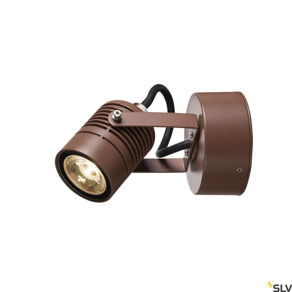 SLV LED SPOT SP Outdoor LED wall-mounted light rust 3000K 1004957