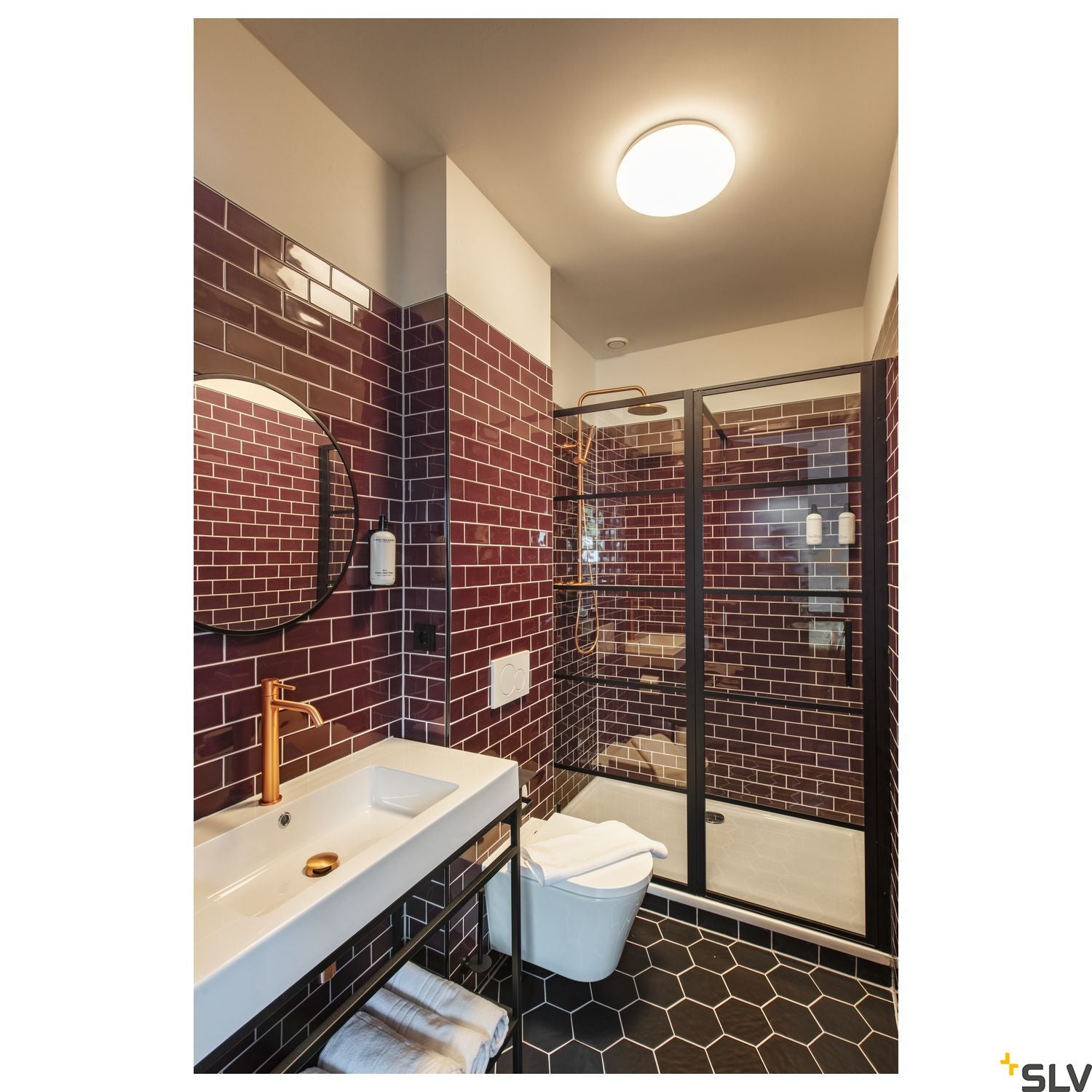 SLV SIMA SENSOR, Indoor LED wall and ceiling-mounted light 3000K round dimmable 1005085