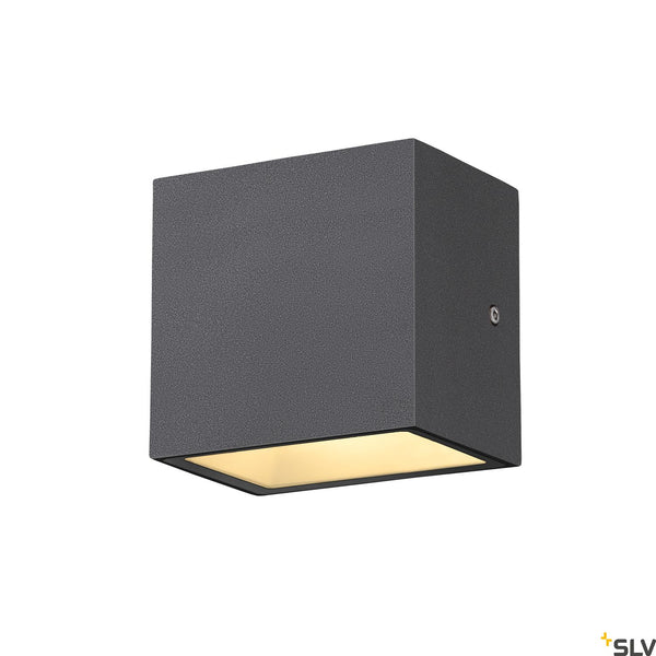SLV SITRA S WL SINGLE, LED outdoor wall-mounted light, anthracite, CCT switch 3000/4000K 1005148