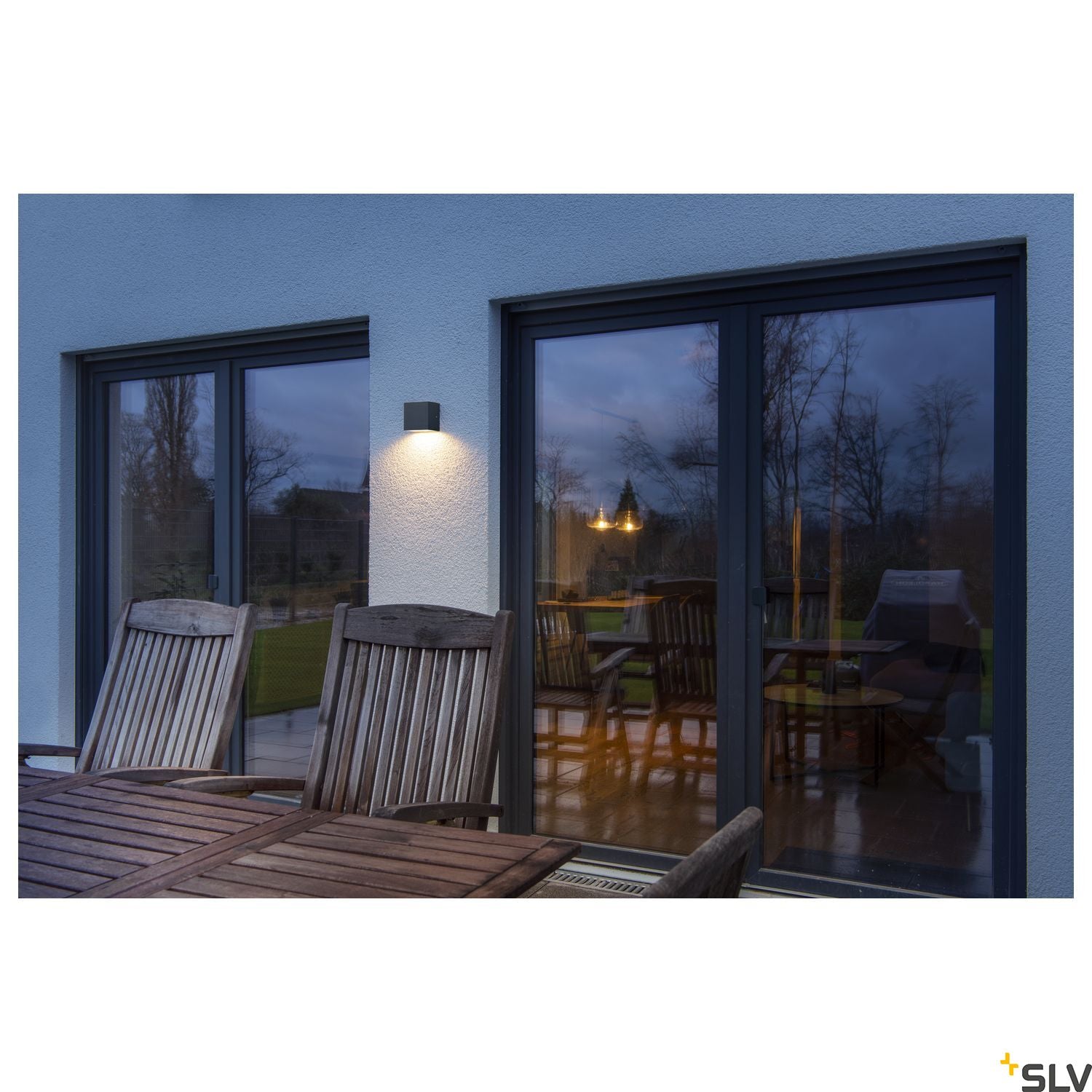 SLV SITRA S WL SINGLE, LED outdoor wall-mounted light, anthracite, CCT switch 3000/4000K 1005148