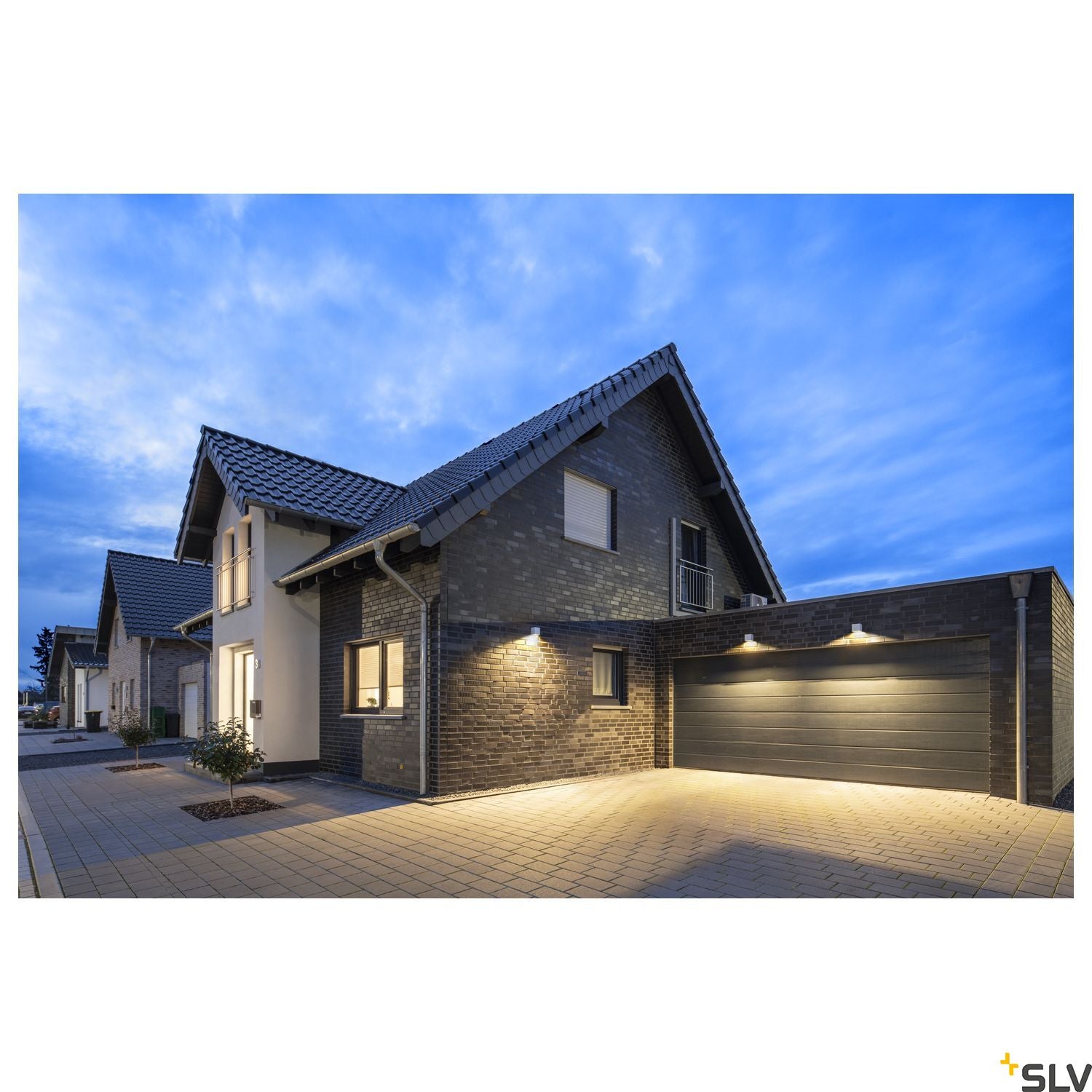 SLV SITRA S WL SINGLE, LED outdoor wall-mounted light, white, CCT switch 3000/4000K 1005149
