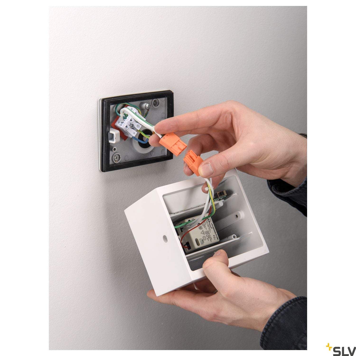 SLV SITRA S WL SINGLE, LED outdoor wall-mounted light, white, CCT switch 3000/4000K 1005149