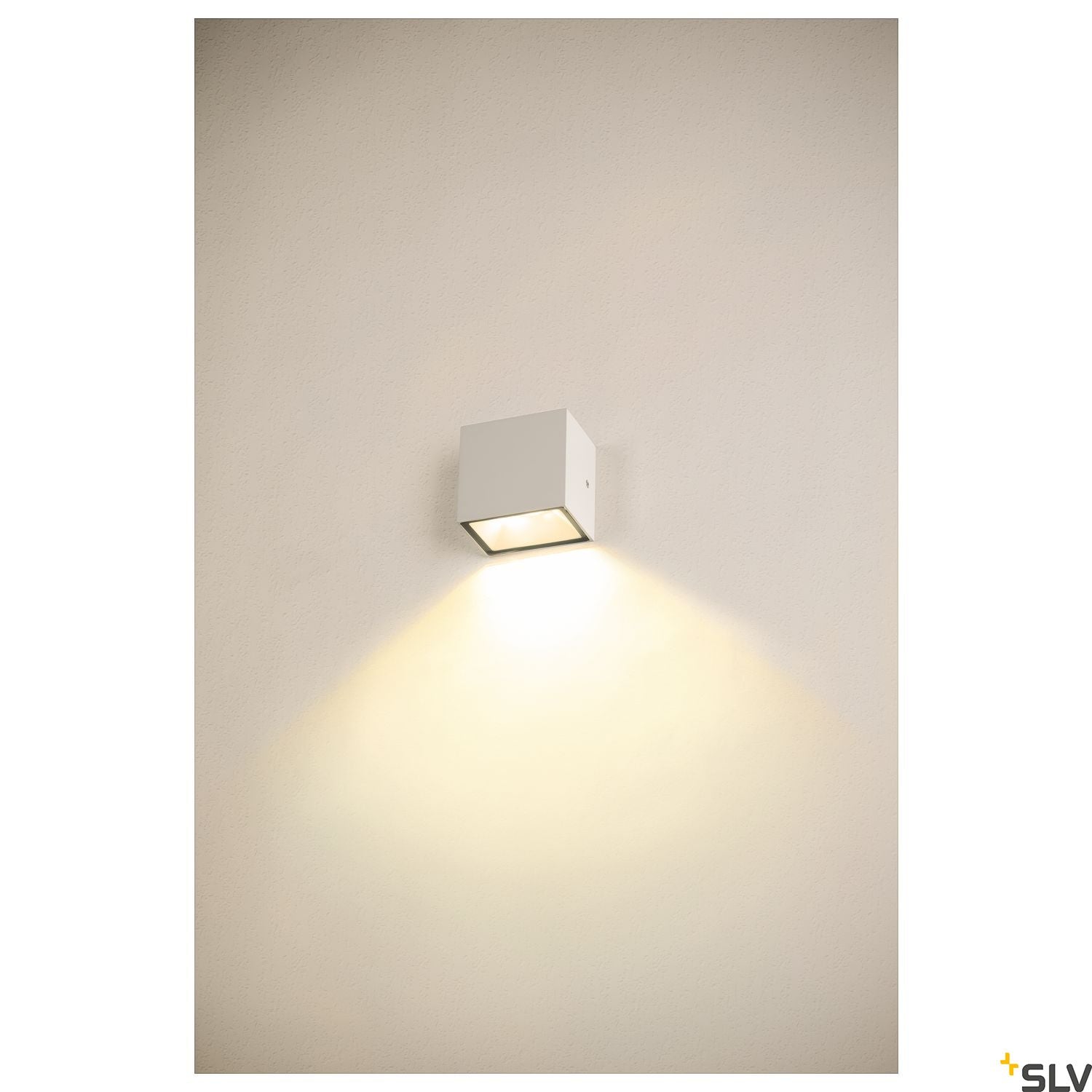 SLV SITRA S WL SINGLE, LED outdoor wall-mounted light, white, CCT switch 3000/4000K 1005149