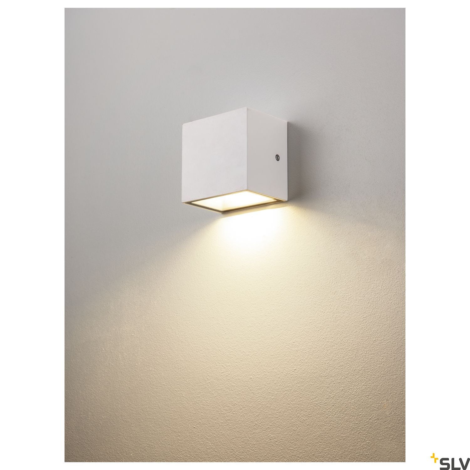 SLV SITRA S WL SINGLE, LED outdoor wall-mounted light, white, CCT switch 3000/4000K 1005149