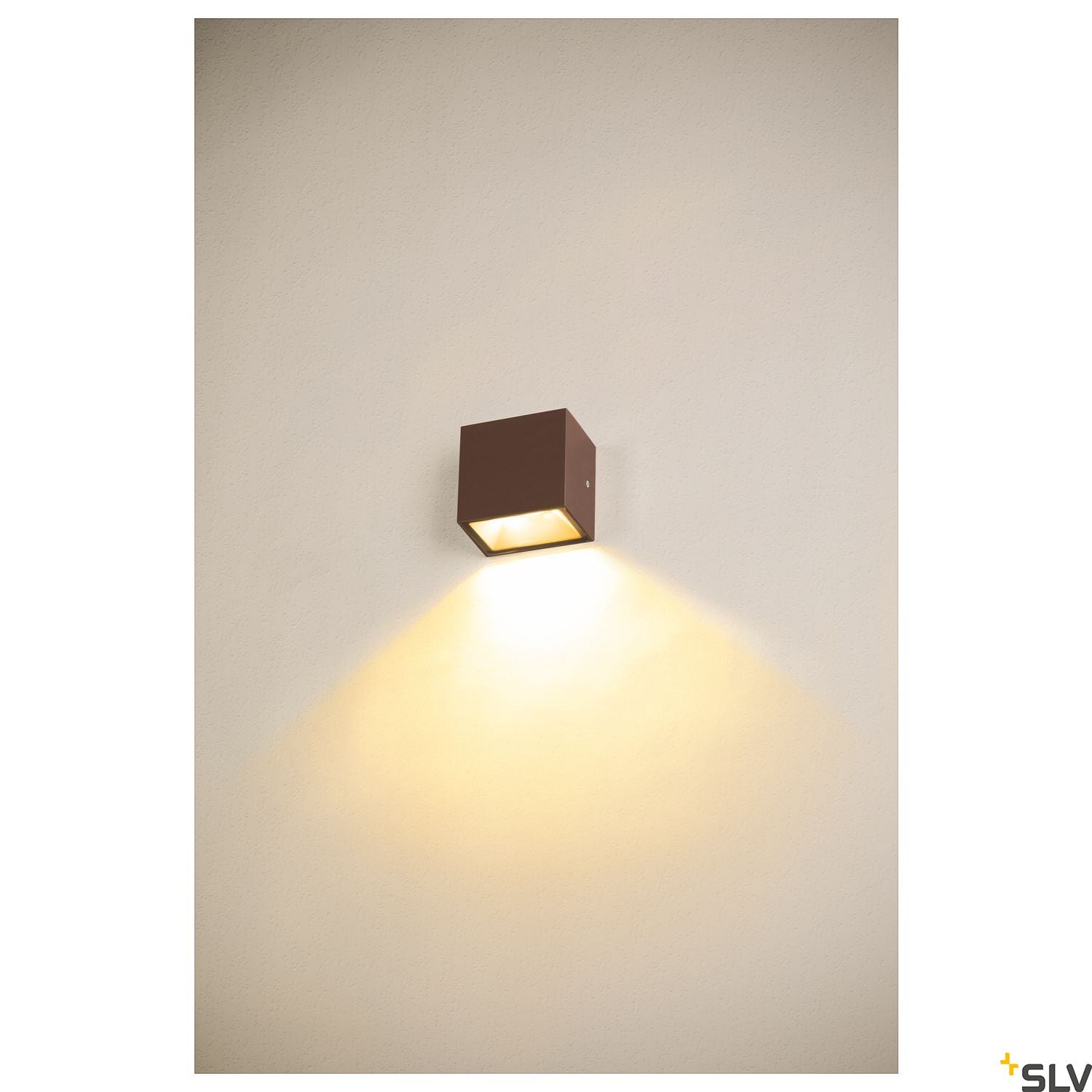 SLV SITRA S WL SINGLE, LED outdoor wall-mounted light, rust coloured, CCT switch 3000/4000K 1005150