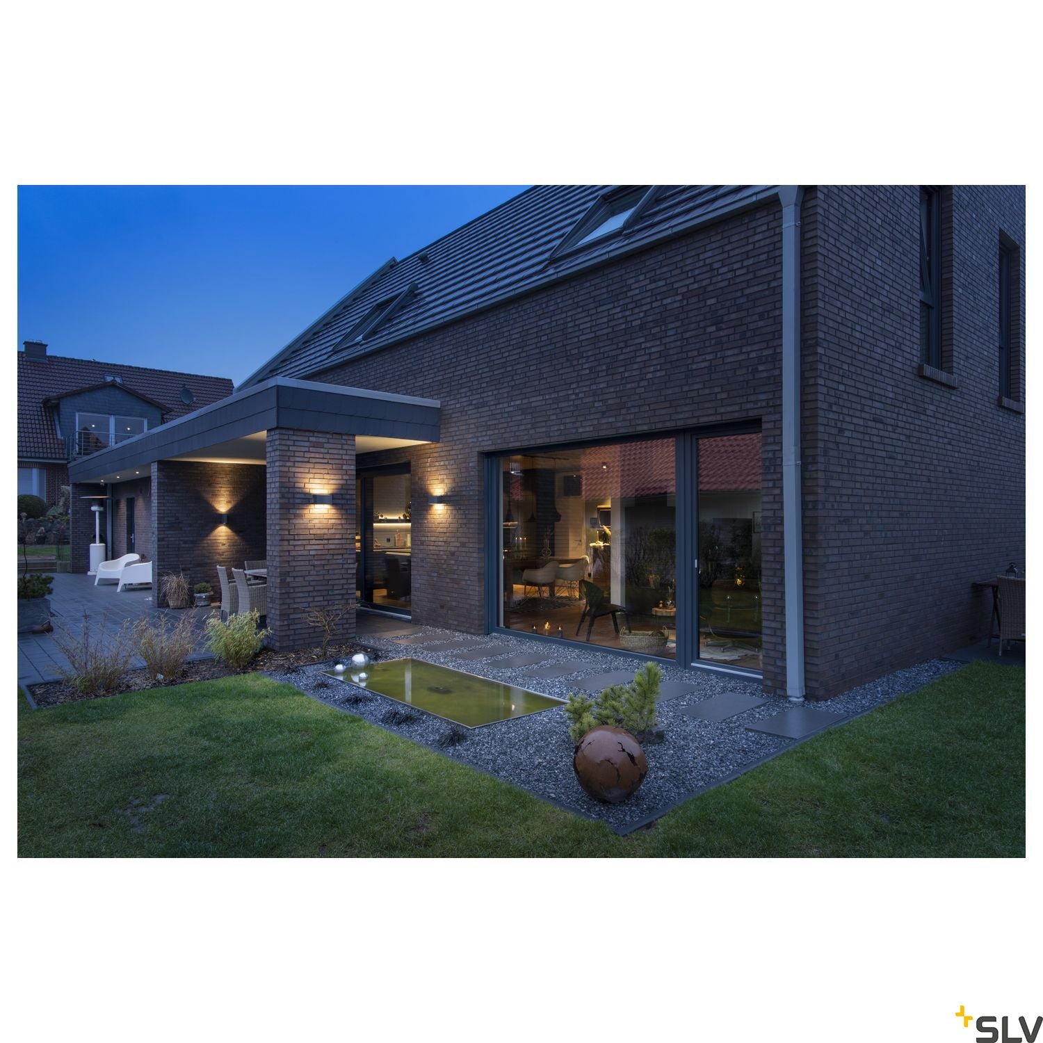 SLV PATTA-I recessed ceiling light , square, matt black, 9W, 38°, 3000K, incl. driver 114430