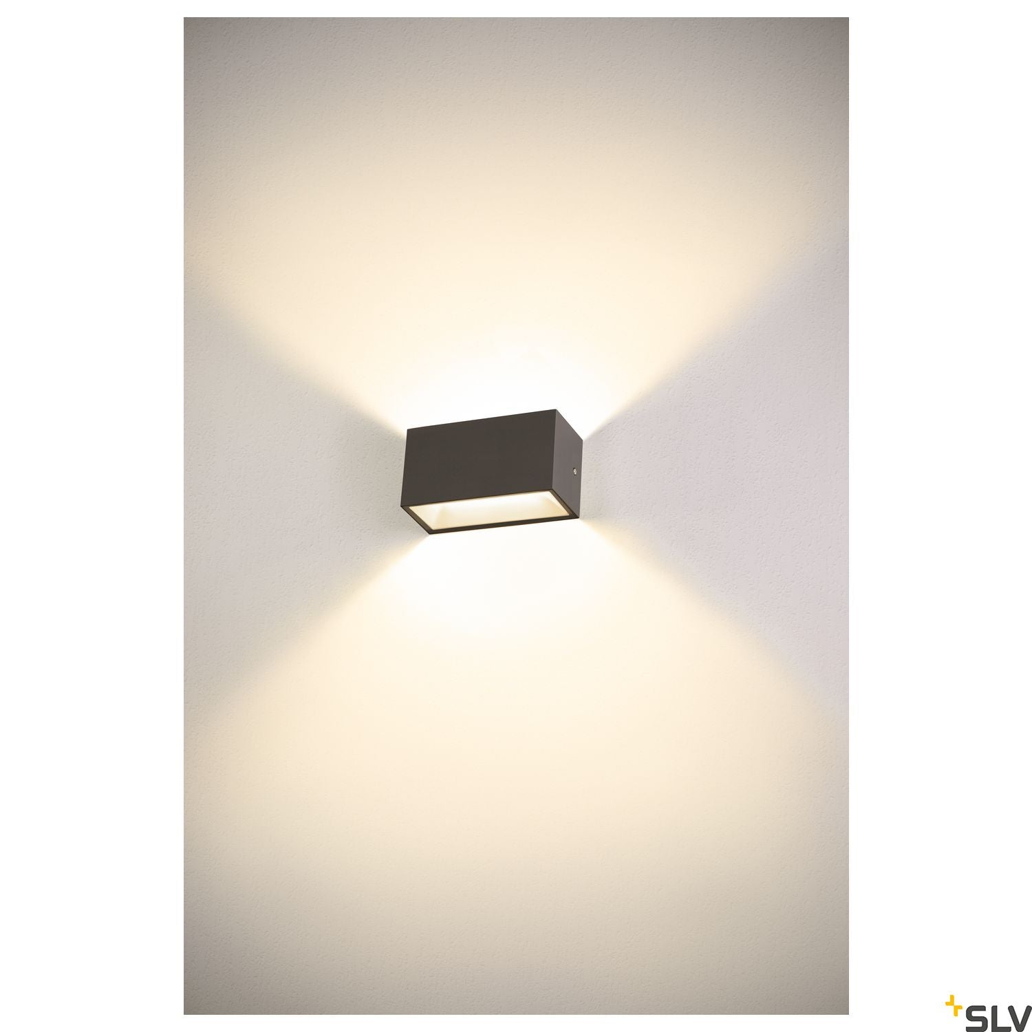 SLV SITRA M WL UP/DOWN, outdoor LED wall-mounted light, anthracite, CCT switch 3000/4000K 1005151