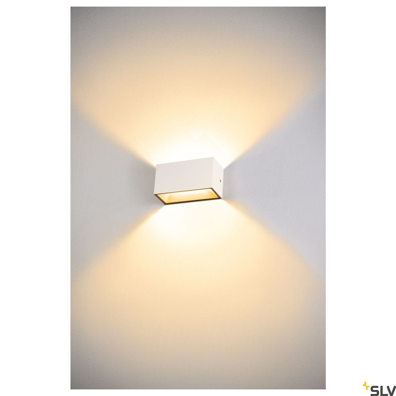 SLV SITRA M WL UP/DOWN, LED outdoor wall-mounted light, white, CCT switch 3000/4000K 1005153