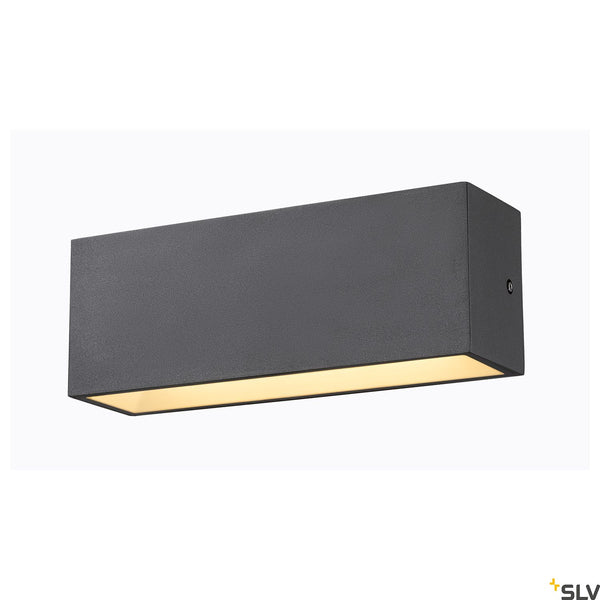 SLV SITRA L WL UP/DOWN, outdoor LED wall-mounted light, anthracite, CCT switch 3000/4000K 1005155