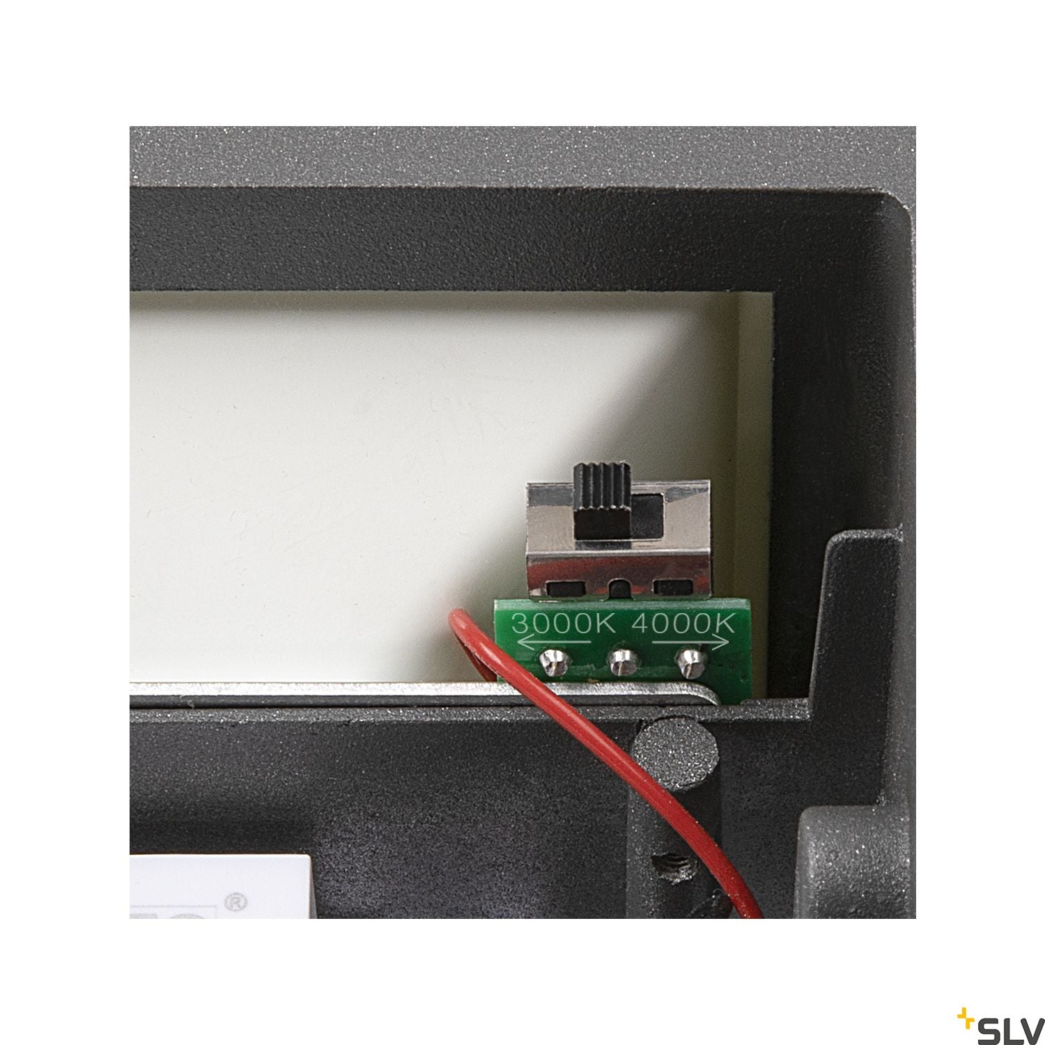 SLV SITRA L WL UP/DOWN, outdoor LED wall-mounted light, anthracite, CCT switch 3000/4000K 1005155