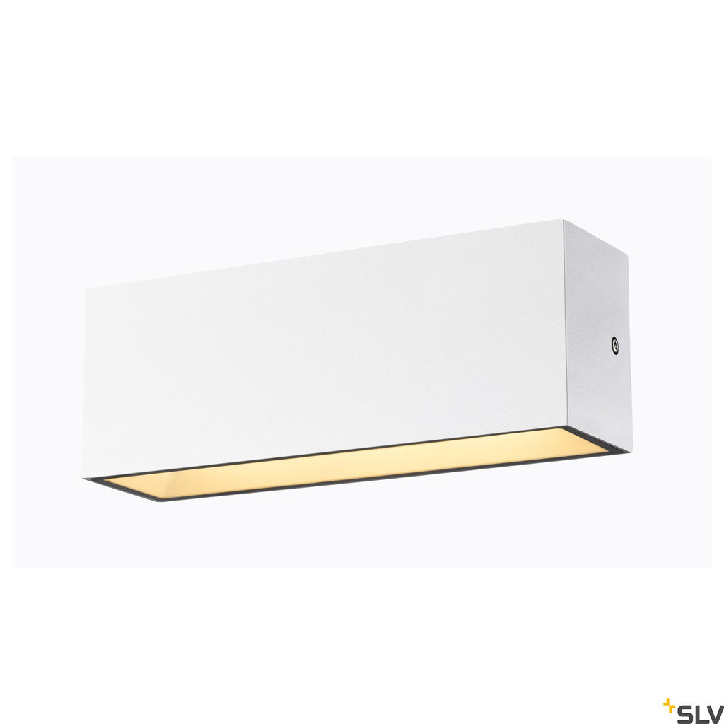 SLV SITRA L WL UP/DOWN, LED outdoor wall-mounted light, white, CCT switch 3000/4000K 1005156