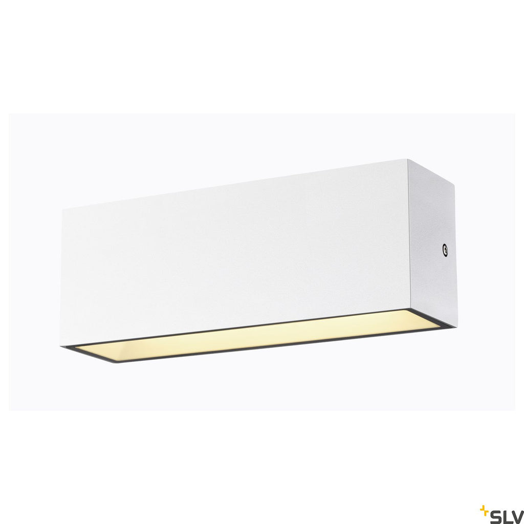 SLV SITRA L WL UP/DOWN, LED outdoor wall-mounted light, white, CCT switch 3000/4000K 1005156