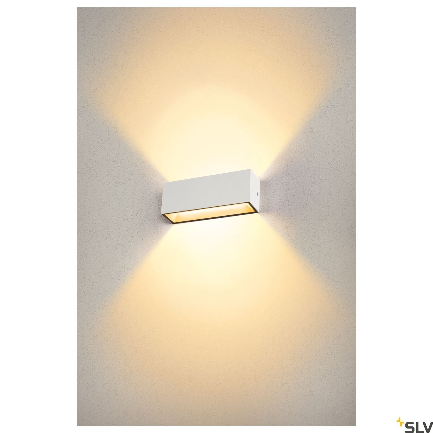 SLV SITRA L WL UP/DOWN, LED outdoor wall-mounted light, white, CCT switch 3000/4000K 1005156