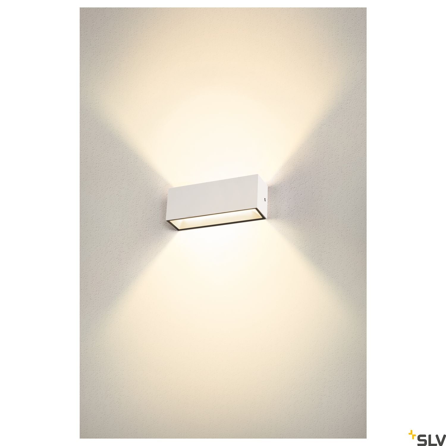 SLV SITRA L WL UP/DOWN, LED outdoor wall-mounted light, white, CCT switch 3000/4000K 1005156