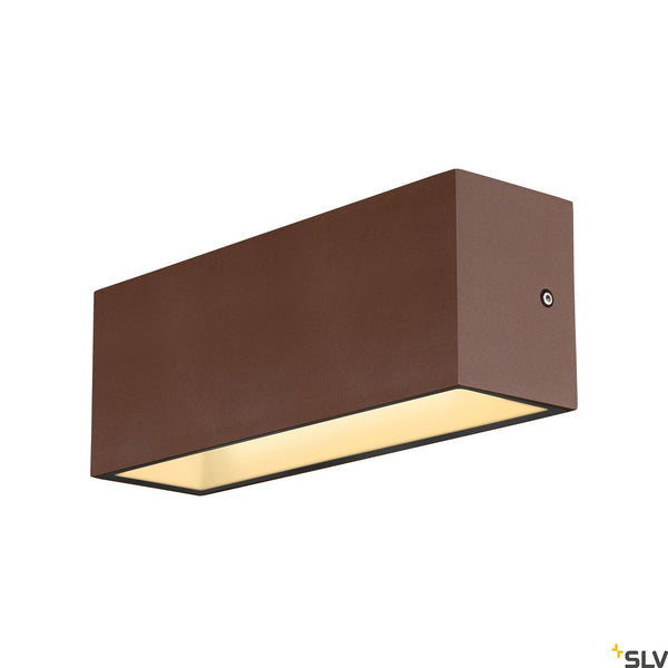 SLV SITRA L WL UP/DOWN, LED outdoor wall-mounted light, rust coloured, CCT switch 3000/4000K 1005157
