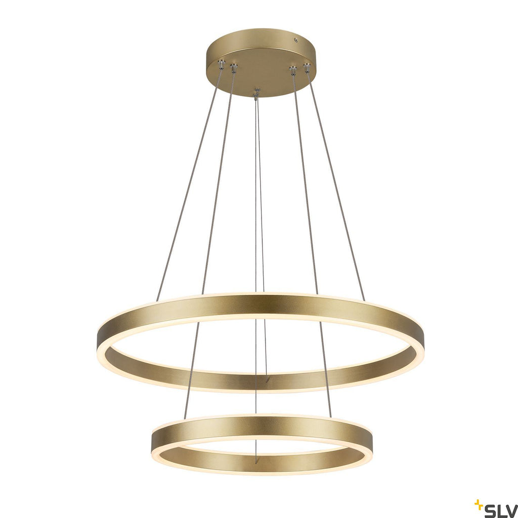 SLV ONE DOUBLE PHASE up/down, brass pendant light, 35W 2700/3000K 130° 1005178