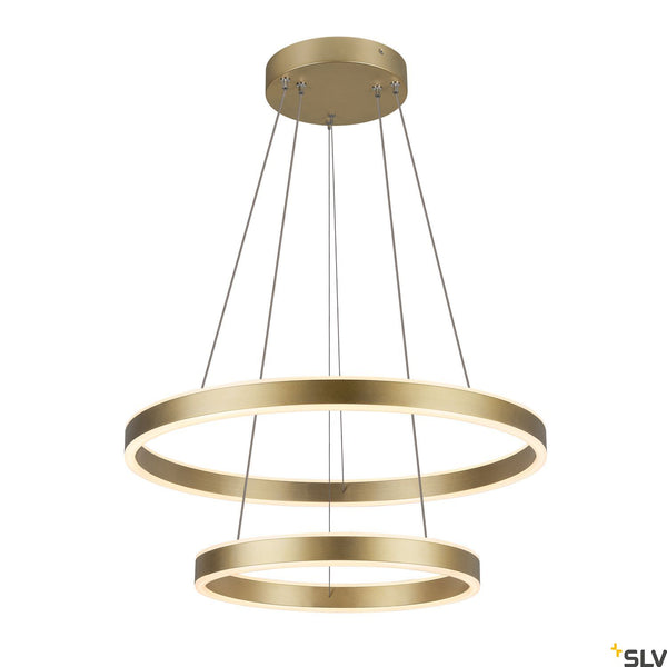 SLV ONE DOUBLE PHASE up/down, brass pendant light, 35W 2700/3000K 130° 1005178