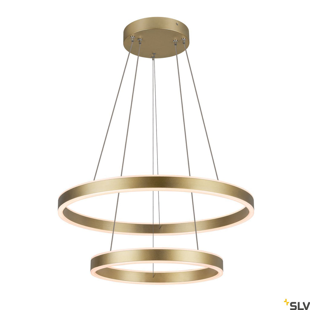 SLV ONE DOUBLE PHASE up/down, brass pendant light, 35W 2700/3000K 130° 1005178