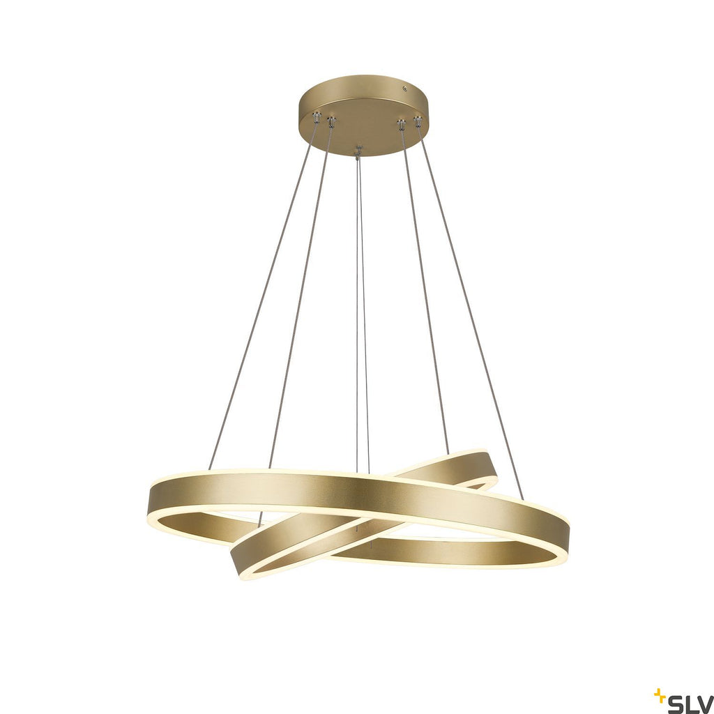 SLV ONE DOUBLE PHASE up/down, brass pendant light, 35W 2700/3000K 130° 1005178