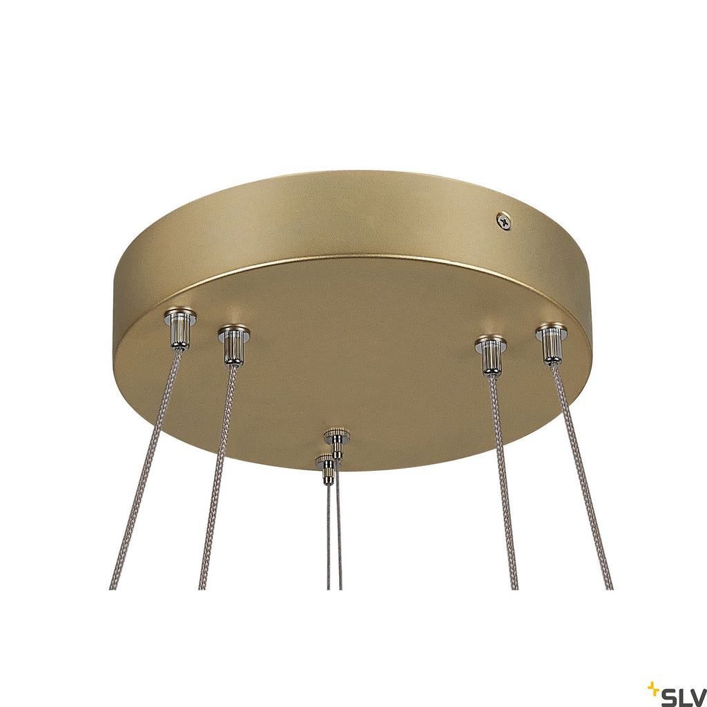 SLV ONE DOUBLE PHASE up/down, brass pendant light, 35W 2700/3000K 130° 1005178