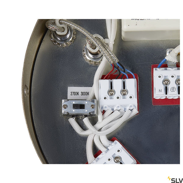 SLV ONE DOUBLE PHASE up/down, brass pendant light, 35W 2700/3000K 130° 1005178