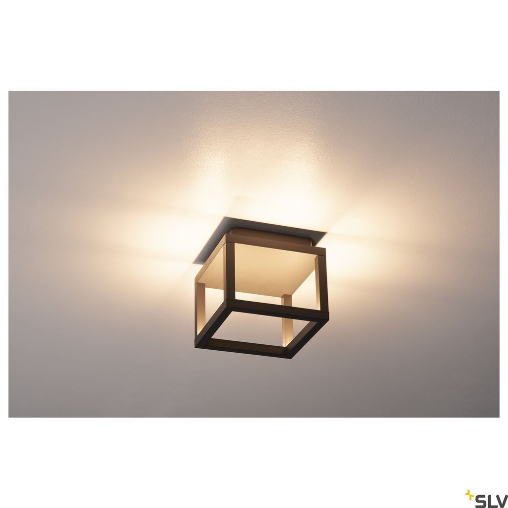 SLV QUADRULO CL, LED outdoor ceiling-mounted light, anthracite 1005202