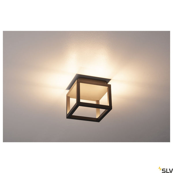 SLV QUADRULO CL, LED outdoor ceiling-mounted light, anthracite 1005202