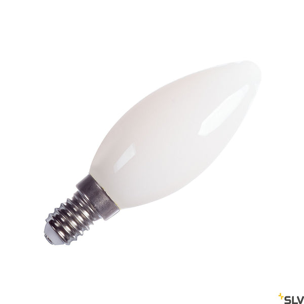 SLV C35 E14, Frosted LED light, 4.2W 2700K CRI90 320° 1005285
