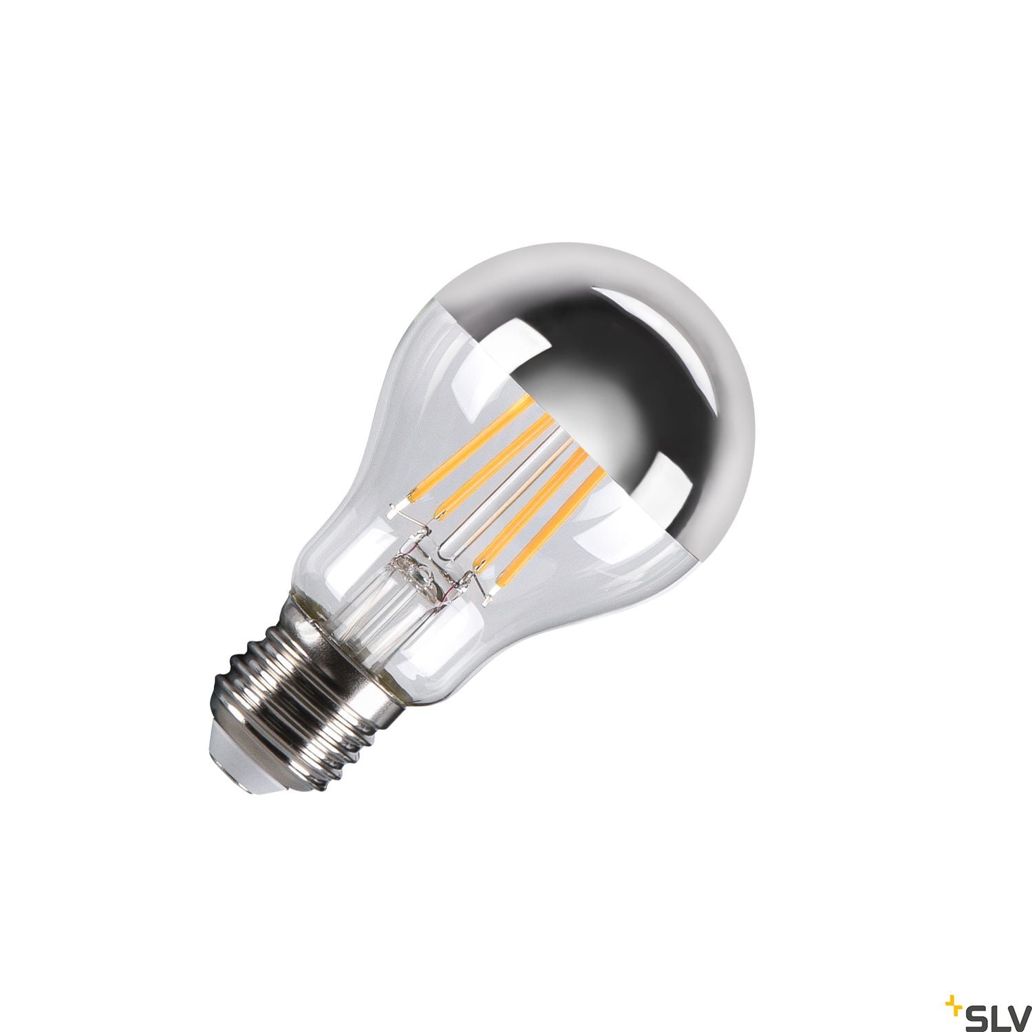 SLV A60 E27 Mirrorhead, chrome LED light, 7.5W 2700K CRI90 180° 1005305