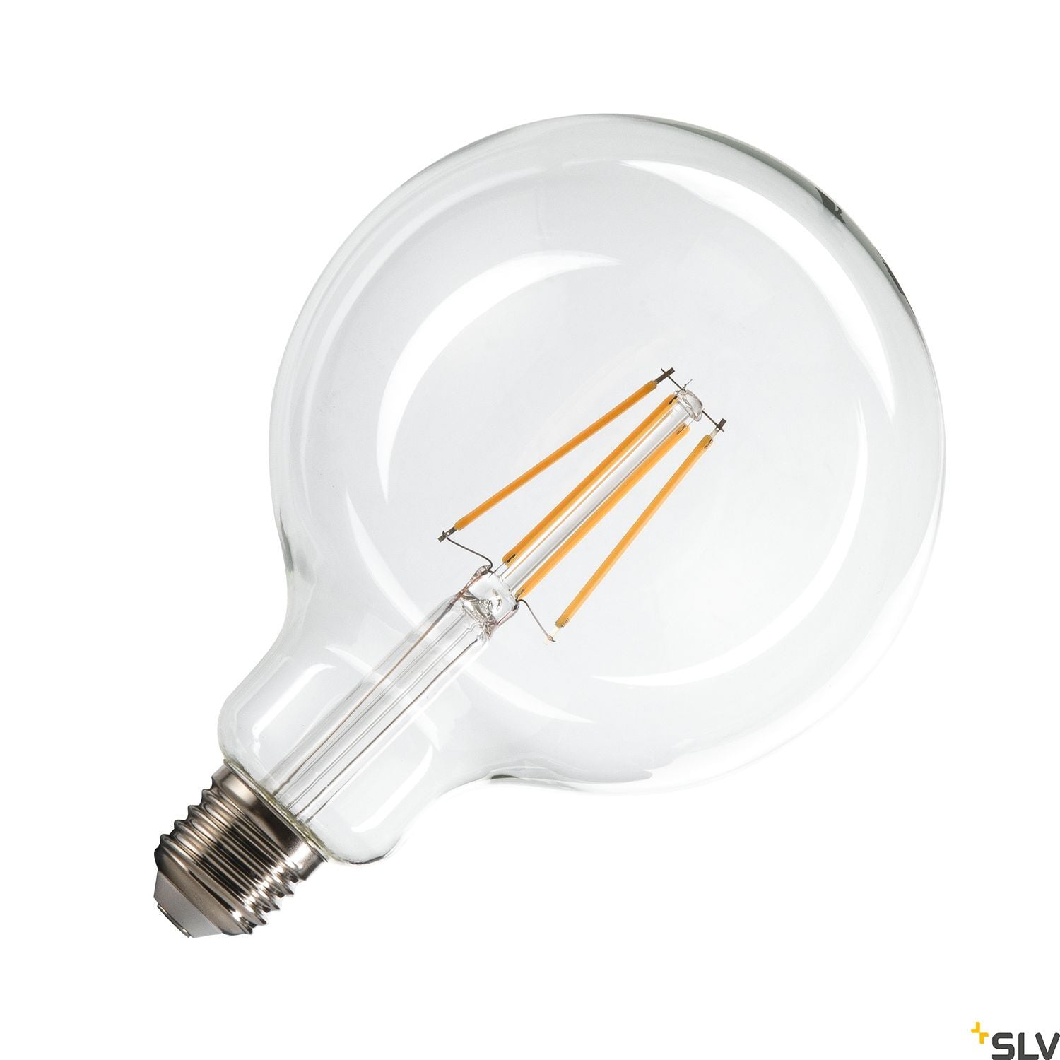SLV G125 E27, transparent LED light, 7.5W 2700K CRI90 320° 1005310