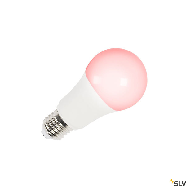 SLV A60 E27 RGBW smart, white / milky LED light, 9W CRI90 230° 1005318