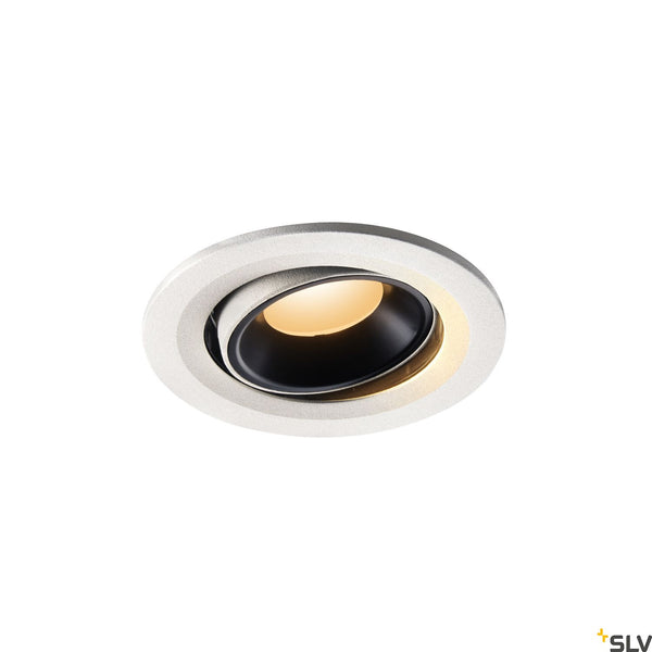 SLV NUMINOS® MOVE S, white / black recessed ceiling light, 2700K 20° 1005328