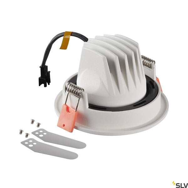 SLV NUMINOS® MOVE S, white / chrome recessed ceiling light, 3000K 40° 1005351
