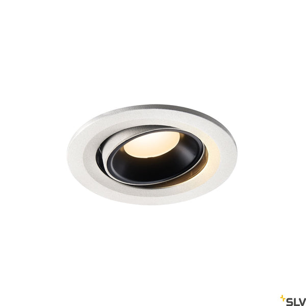 SLV NUMINOS® MOVE S, white / black recessed ceiling light, 3000K 55° 1005352