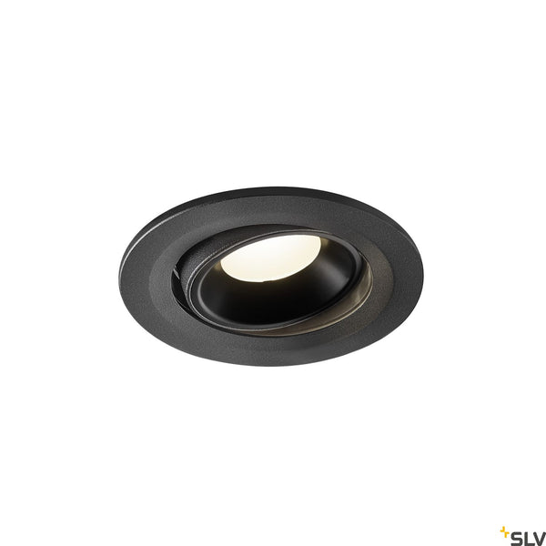 SLV NUMINOS® MOVE S, black recessed ceiling light, 4000K 20° 1005355