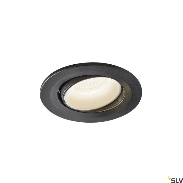SLV NUMINOS® MOVE S, black / white recessed ceiling light, 4000K 20° 1005356