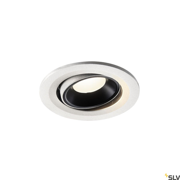 SLV NUMINOS® MOVE S, white / black recessed ceiling light, 4000K 20° 1005364