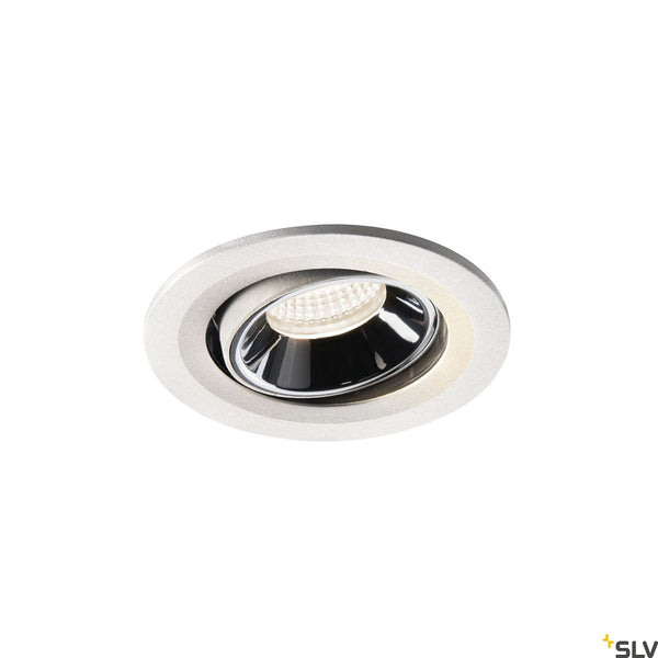 SLV NUMINOS® MOVE S, white / chrome recessed ceiling light, 4000K 20° 1005366