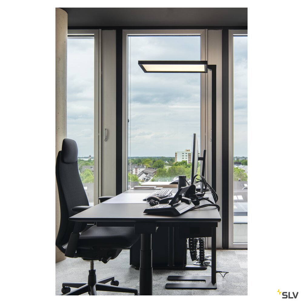 SLV WORKLIGHT, black free-standing lamp. 79 W 4000 K 80° 1005390