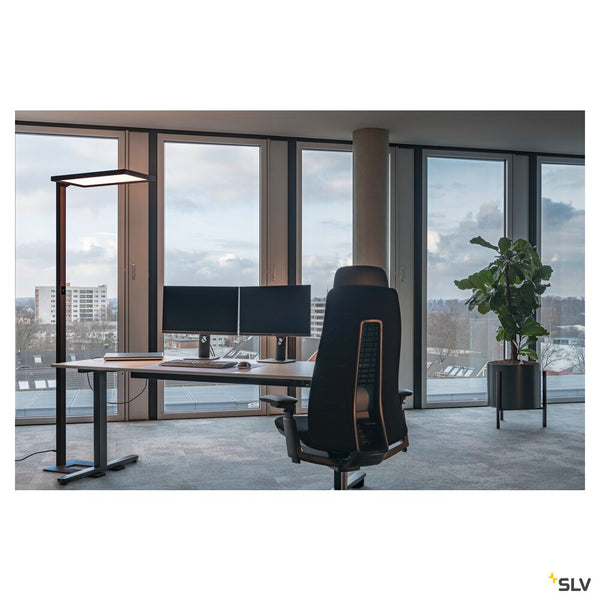 SLV WORKLIGHT, black free-standing lamp. 79 W 4000 K 80° 1005390