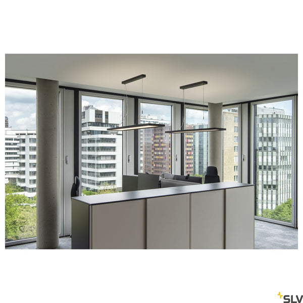 SLV WORKLIGHT DALI, black pendant light, 57W 4000K 80° 1005395