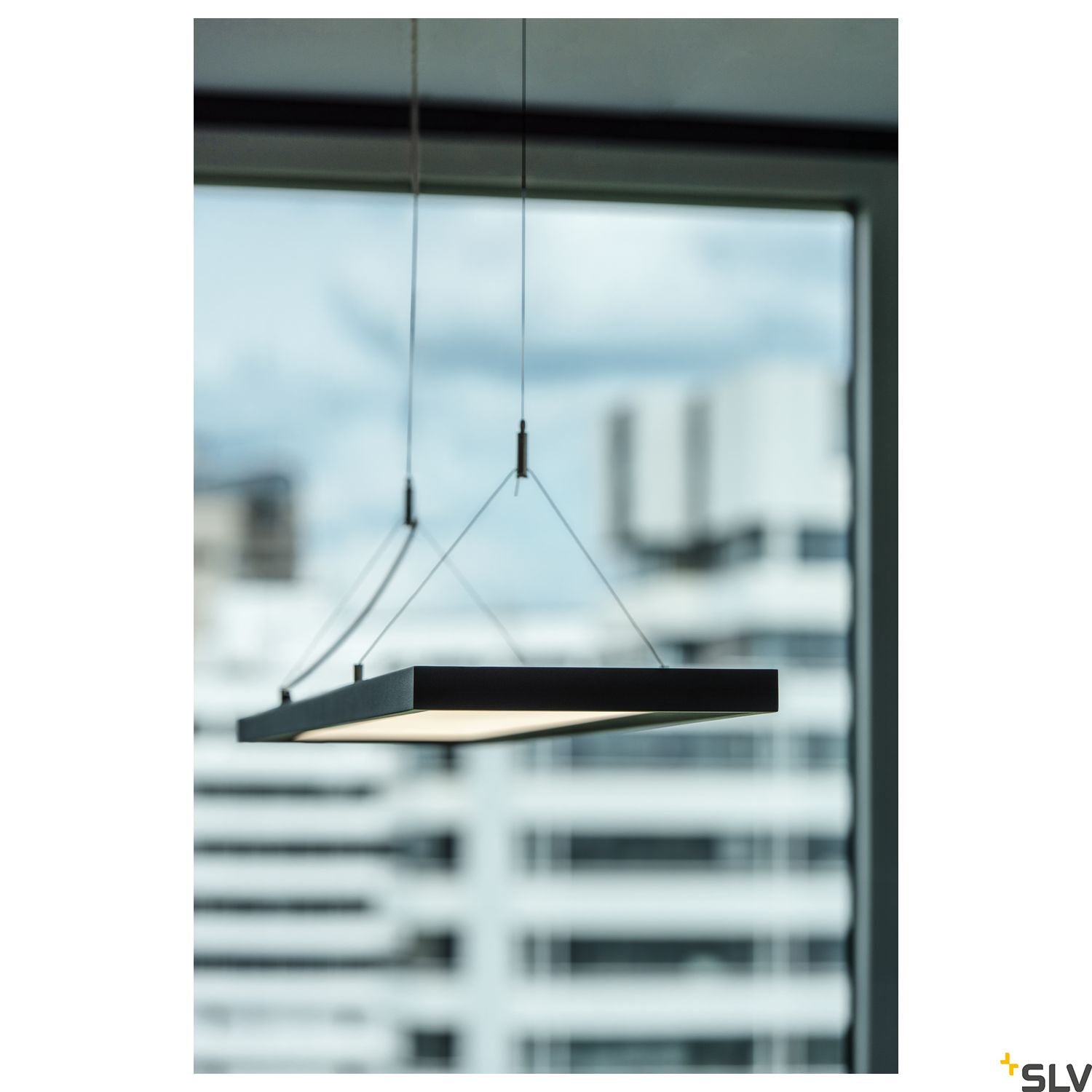 SLV WORKLIGHT DALI, black pendant light, 57W 4000K 80° 1005395